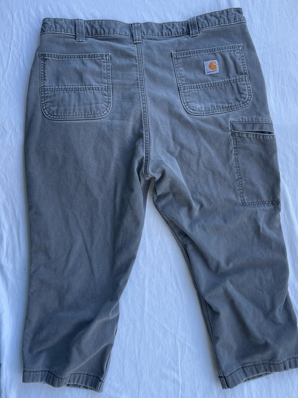 Carhartt Gray Men's Cargo Work Pants 40x30